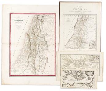 (HOLY LAND / ANTIQUITY.) Group of 25 eighteenth and nineteenth century engraved maps.